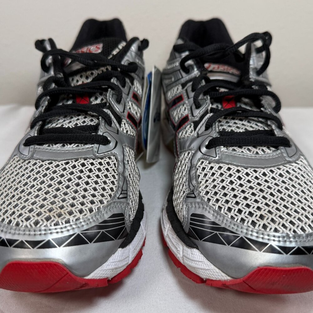 ASICS GT-2000 T3P3N Men’s FluidRide Gel Running Shoes Silver Black Red Size 9